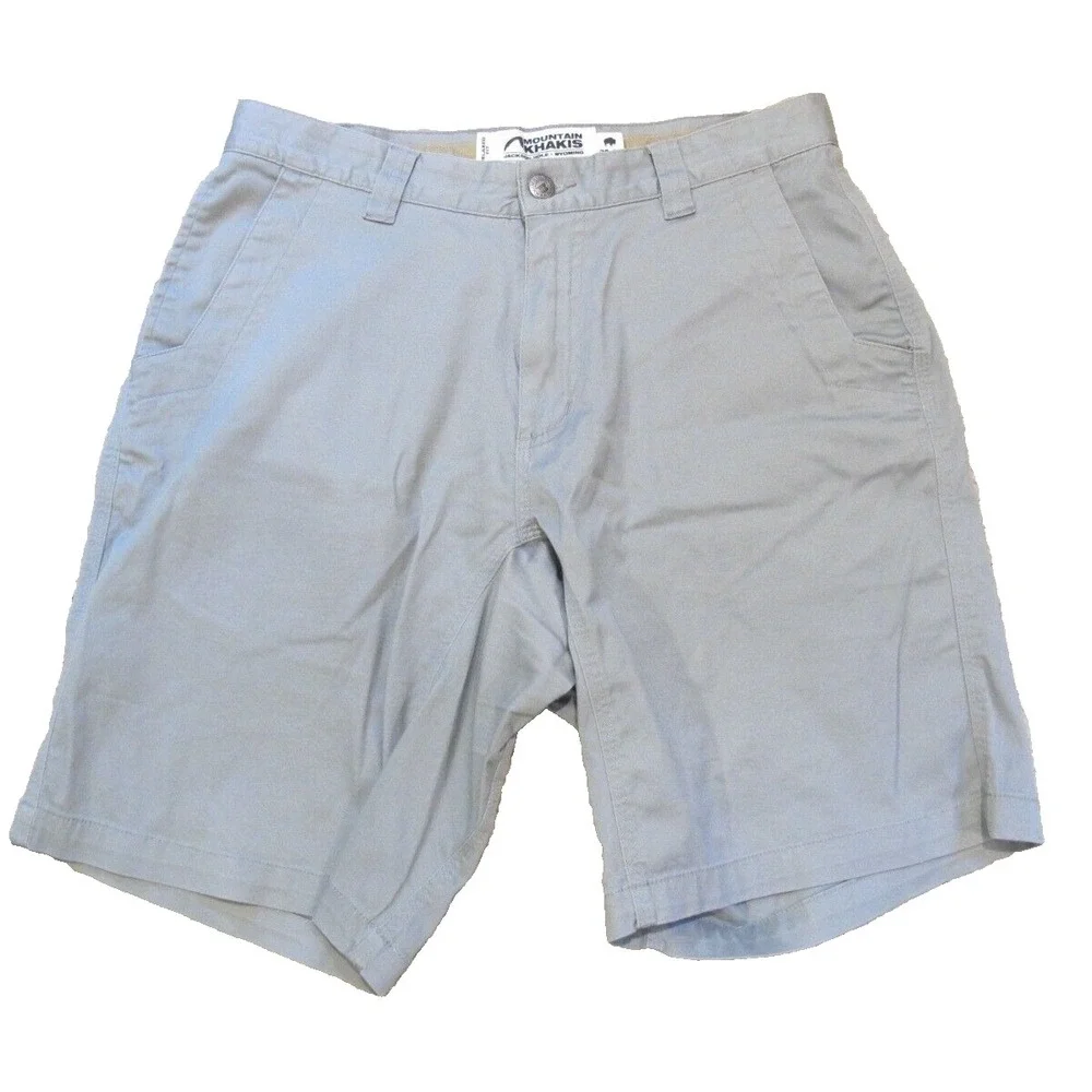 Mountain Khakis Lake Lodge Twill Relaxed Fit Shorts Men's‎ Size 32 x 10 Gray